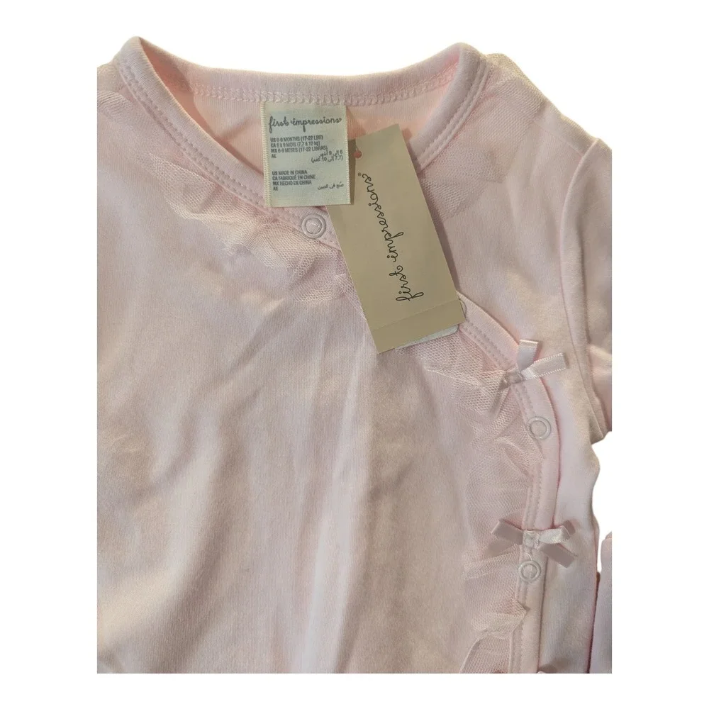 BBC-1 First Impressions‎ 2pc Girls Outfit-Take me Home Set Size 6-9m Pink Pearl